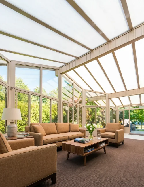 Enjoy Central Ohio’s fall weather longer with a bright, comfortable 3-season glass sunroom.