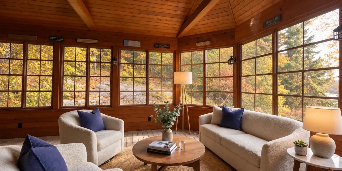 Enjoy more of the fall season with ViewFlex porch walls that add comfort and protection to your outdoor space.